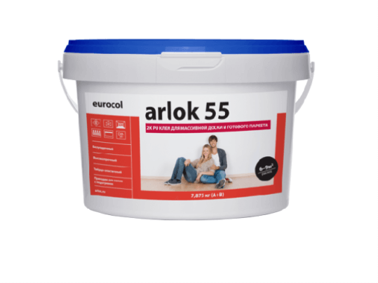 Клей Arlok 55 2К PU двухкомпонентный полиуретановый 14 кг 
