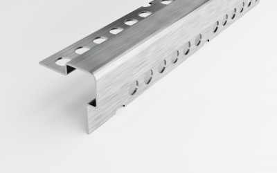 Угловой защитный профиль для плитки ПК 12-25 (2700, 001, Сатинированная нержавеющая сталь, AISI 430)