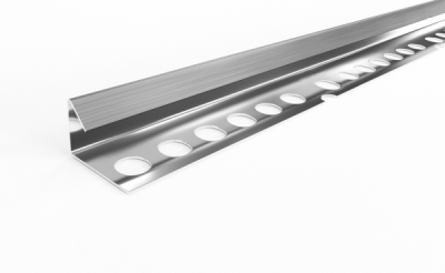 Профиль окантовочный для плитки внутренний ПК 18-8 (2700, 001, Сатинированная нержавеющая сталь, AISI 430)