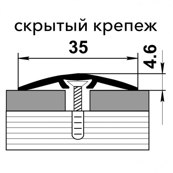 Профиль стыкоперекрывающий ПС 04-3