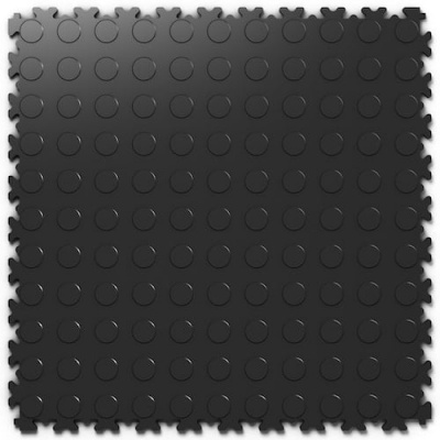 Модульная плитка Fortelock Light ПВХ 2080 монета (Чёрный)