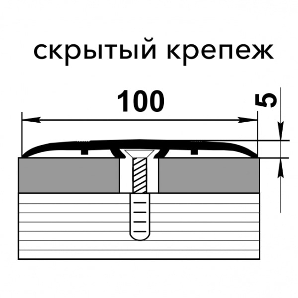 Профиль стыкоперекрывающий ПС 06