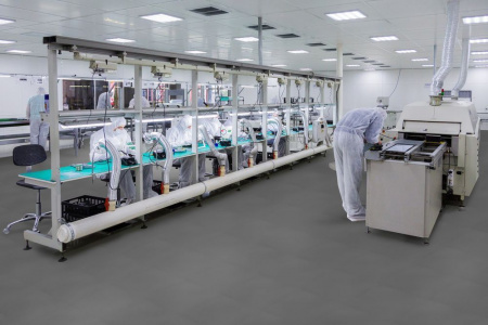 ПВХ Fortelock ESD плитка 2020 скин (тех) (ESD графит)