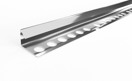 Профиль окантовочный для плитки внутренний ПК 18-15 (2700, 001, Полированная нержавеющая сталь, AISI 304)