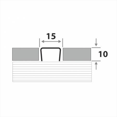 Разделительный профиль для кафеля ПП 15