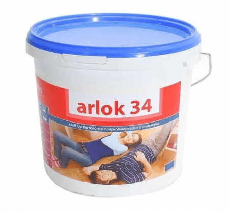 Клей универсальный Arlok 34 (4кг) для быт. и п/к линолеума