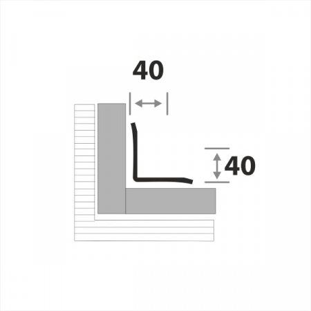 Профиль угловой внутренний УП 15-1